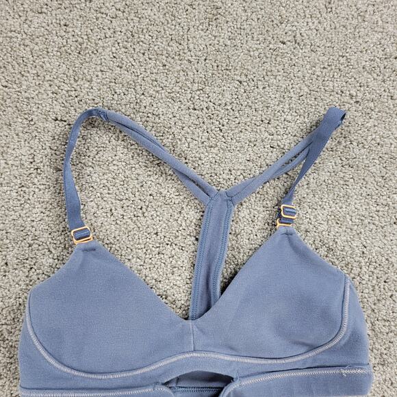 Lululemon‎ Womens Rue Boheme Bra XS Blue Racer Back Wanderlust Limited Edition - Picture 8 of 12